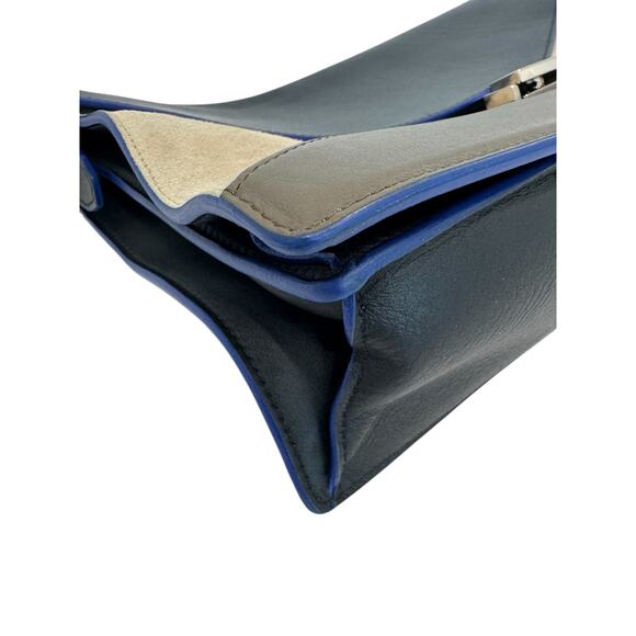 Céline Trapeze Envelope Flap Bag – Leather & Suede Colorblock - Picture 3 of 8